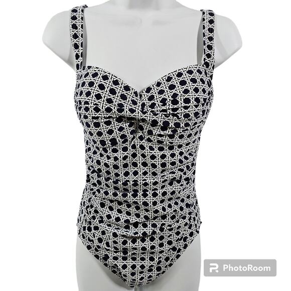 Bond-eye Australia One-piece Swimsuit Navy/White US Size 6, AUS 10 D/DD - Picture 1 of 10